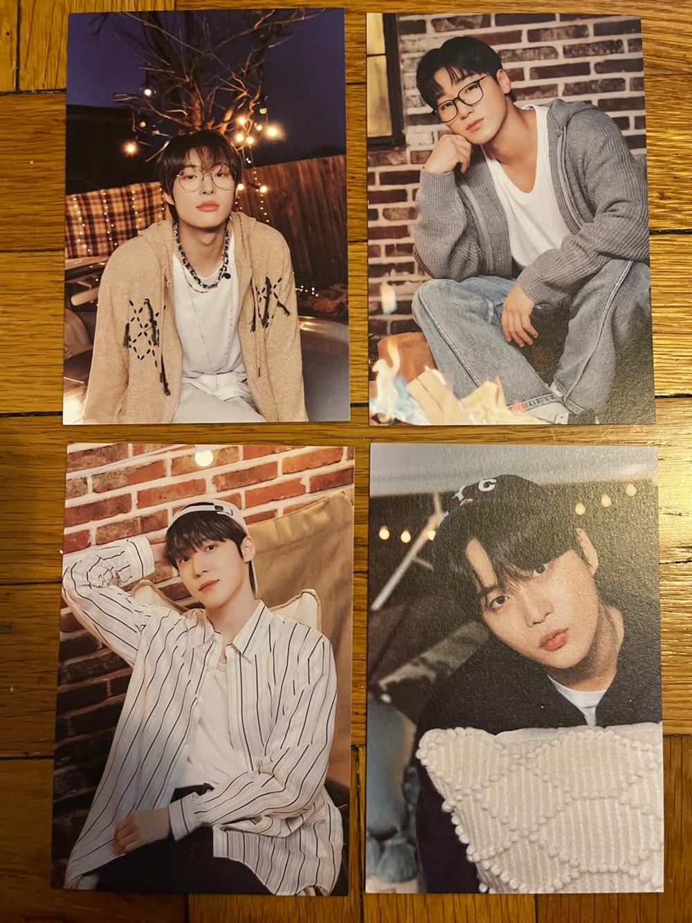 OT8 Ateez Photocard set from the 4th Photobook - Mingi, San, Hongjoong